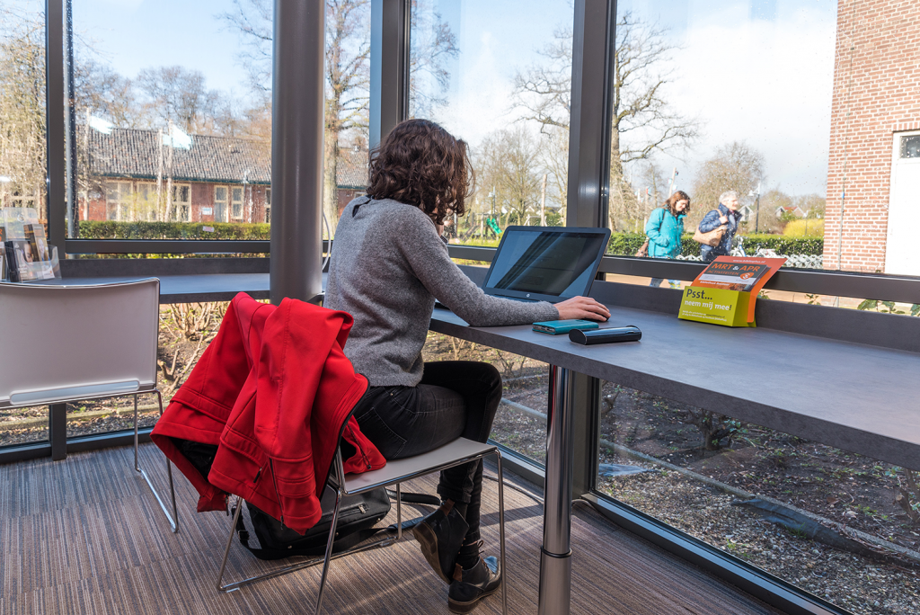 Werkplekken in de bibliotheek