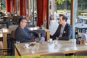 Mari Jordans in gesprek met Erik Wille op de Open Coffee