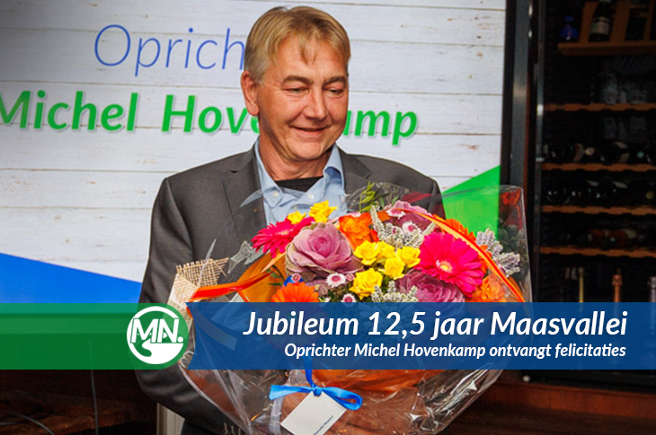 Michel Hovenkamp Maasvallei jubileum felicitaties