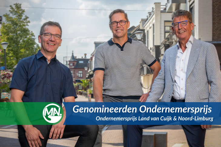 Nominatie 'De Ondernemersprijs Land van Cuijk en Noord Limburg' 2023