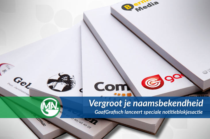 GaafGrafisch notitieblokjesactie