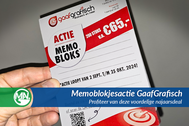 Memoblokjesactie GaafGrafisch