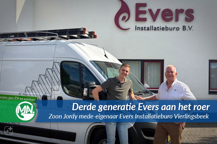 Zoon Jordy mede-eigenaar Installatieburo Evers Vierlingsbeek